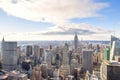 New York - Skyline from the Top of the Rock Royalty Free Stock Photo