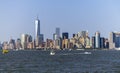 New York Skyline view from Hudson Royalty Free Stock Photo