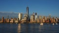 New York Skylines at night Royalty Free Stock Photo