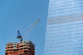 New york skyscraper under construction Royalty Free Stock Photo