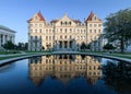 New York State Capitol building and reflection Royalty Free Stock Photo