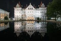 New York State Capitol Building at Night Royalty Free Stock Photo