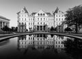 New York State Capitol building and reflection Royalty Free Stock Photo