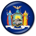 New York State flag button