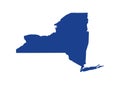 New York State Map. Vector Design illustration
