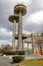 New York State Pavilion Observation Towers with Queens Theatre, Flushing-Meadows-Park, NYC Royalty Free Stock Photo