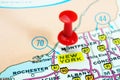 New York state USA map Royalty Free Stock Photo