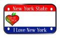 New York State Motorcycle License Plate