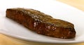 New York Steak- over plate