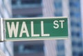New York Stock Exchange street sign, Wall Street, New York City, NY Royalty Free Stock Photo