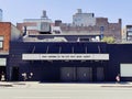 New York Street Nightclub Lockdown Sign during Covid Pandemic