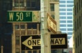 New York Street Sign Royalty Free Stock Photo