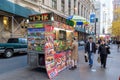New York Street Vendor Cart Royalty Free Stock Photo