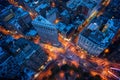 New York streets at night