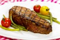 New York Strip Steak with green Beans