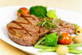 New York Strip Steak with Vegetables