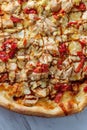 New York Balsamic Chicken Pizza Royalty Free Stock Photo