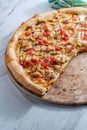 New York Balsamic Chicken Pizza Royalty Free Stock Photo