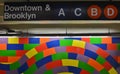 New York Subway Art Tiles Modern Colorful Design Interior Wall Underground Train Station