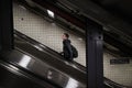 New york subway escalator going up