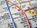 New York subway map Royalty Free Stock Photo