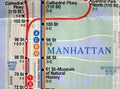 New York subway map Royalty Free Stock Photo