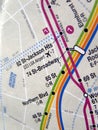 New York subway map Royalty Free Stock Photo