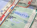 New York subway map Royalty Free Stock Photo