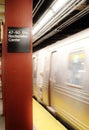 New York Subway MTA Rockefeller Center Train Station Commuting to Work Underground Transit Royalty Free Stock Photo