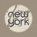 New York t-shirt and apparel vector design, print, typography, p Royalty Free Stock Photo