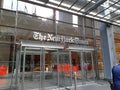 The New York Times building outside
