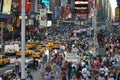 New York Times Square Crowd Royalty Free Stock Photo