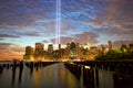 New York with Tribute in Light Royalty Free Stock Photo