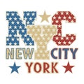 New York typography, design graphic, t-shirt printing man NYC Royalty Free Stock Photo