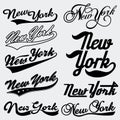 New York typography Royalty Free Stock Photo