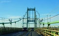 New York, U.S.A - October 24, 2019 - The view of traffic on Wellesley Island Bridge during the day