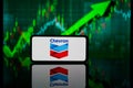 chevron company on stock market. chevron financial success and profit
