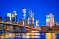 New York, United States - Brooklyn Bridge and Manhattan Royalty Free Stock Photo