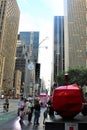 New York, United States - apple sculpture, âLa Gran Manzanaâ by Mexican artist Enrique Cabrera