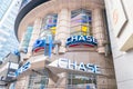 Chase bank front in New York Royalty Free Stock Photo