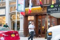 New York City street road in Manhattan at summer time. Royalty Free Stock Photo