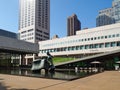 New York - United States,  Paul Milstein Pool in Lincoln Center Square in New York Royalty Free Stock Photo