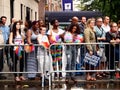 New York, United States - peple waiting to see the New York gay parade