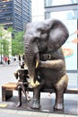 New York, United States - Wild Life for Wildlife, a public sculpture cl