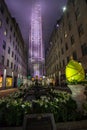 New York, US - March 30, 2018: People at the Rockfeller center i