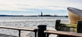 New York, USA. American Merchant Mariners Memorial in Battery Park.