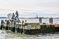 New York, USA. American Merchant Mariners Memorial in Battery Park.