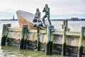 New York, USA. American Merchant Mariners Memorial in Battery Park.