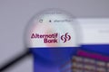 New York, USA - 26 April 2021: Alternatif Bank company logo close-up on website page, Illustrative Editorial Royalty Free Stock Photo