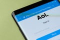 Aol app interface